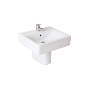 white sink faucet