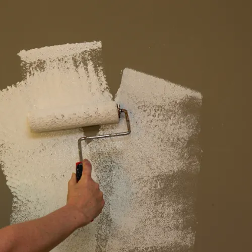 Drywall installation and priming