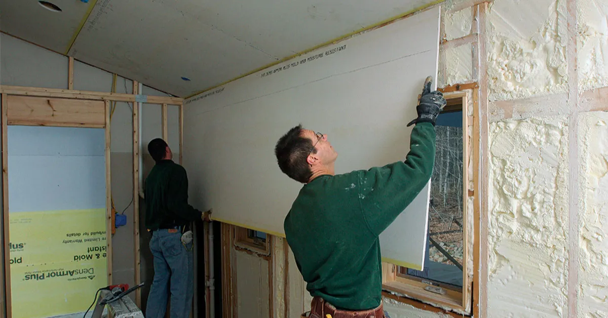 Mold Resistant Drywall Installation