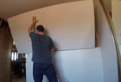 replacing drywall section