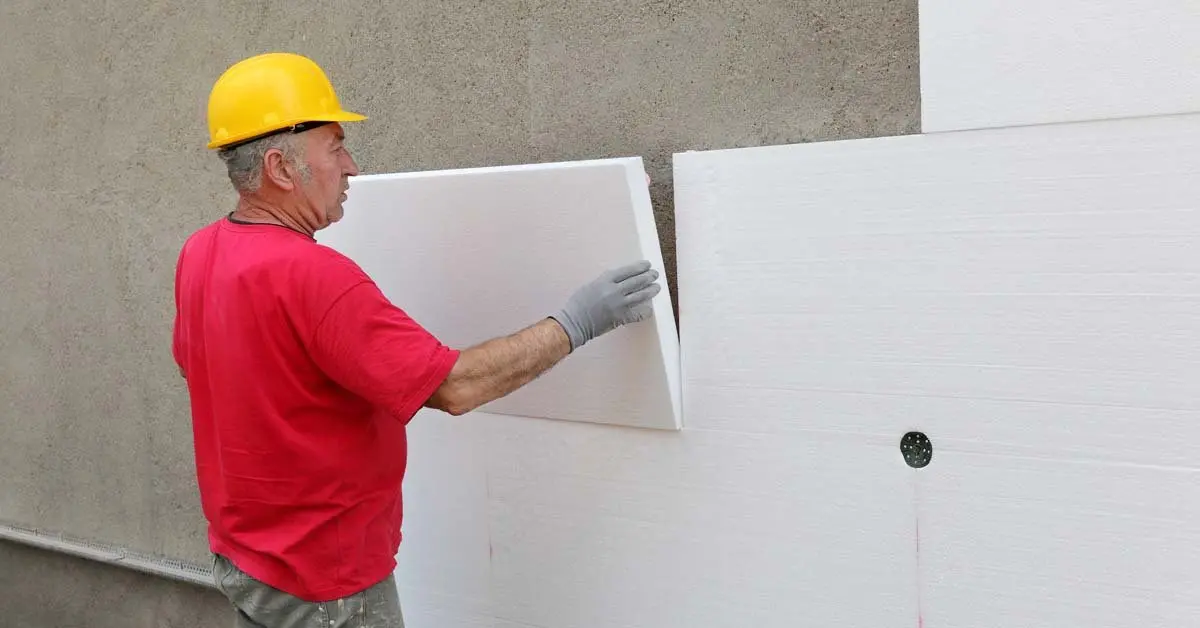 drywall on exterior wall