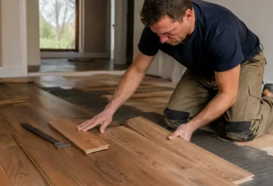 installation of wood floors