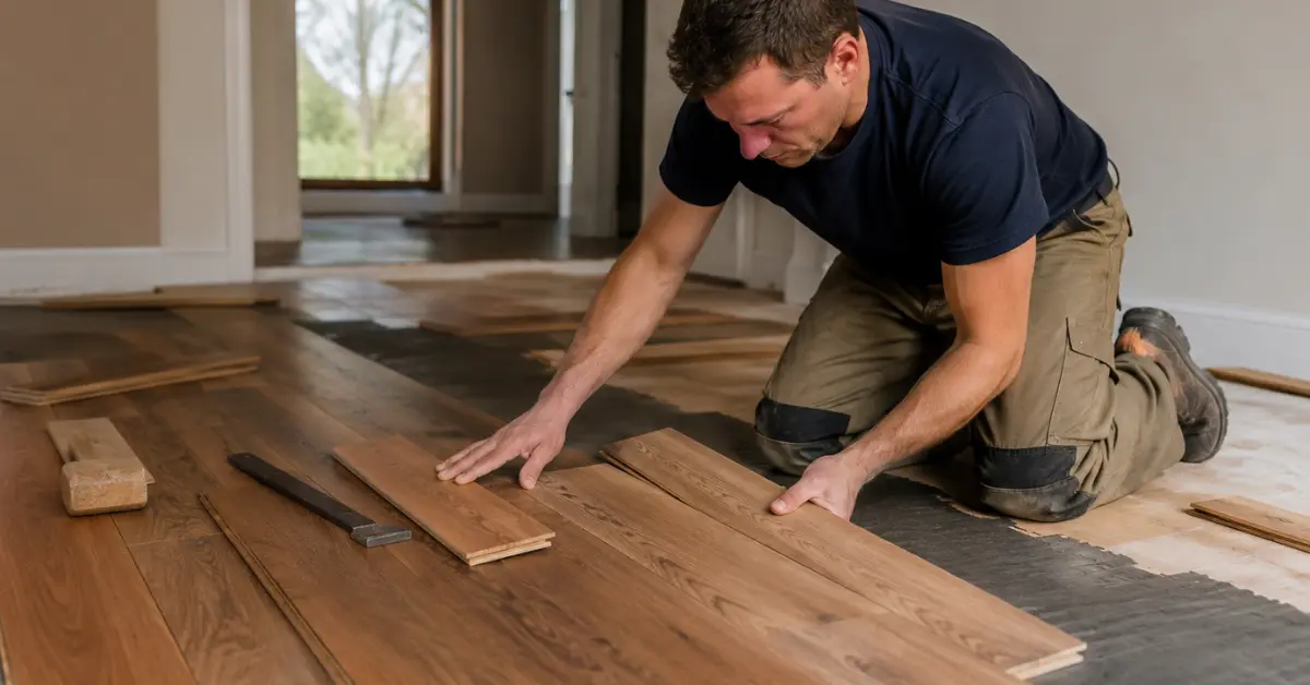 installation of wood floors