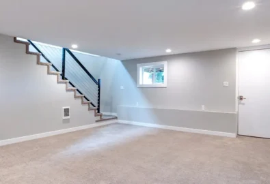 sheetrocking basement